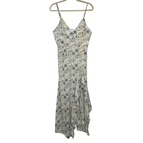 Anthropologie En Saison Floral Midi Slip Sundress Dress  Size Medium